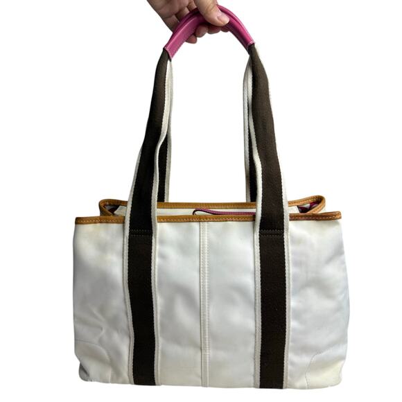 Vintage COACH y2k Hampton Nylon Tote - Picture 2 of 10